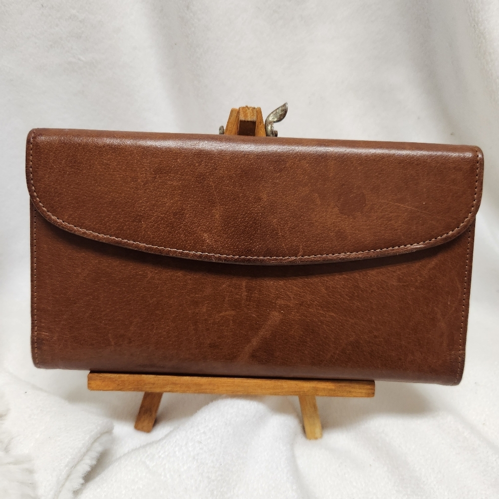 Vtg Coach 2pc Long Wallet Checkbook